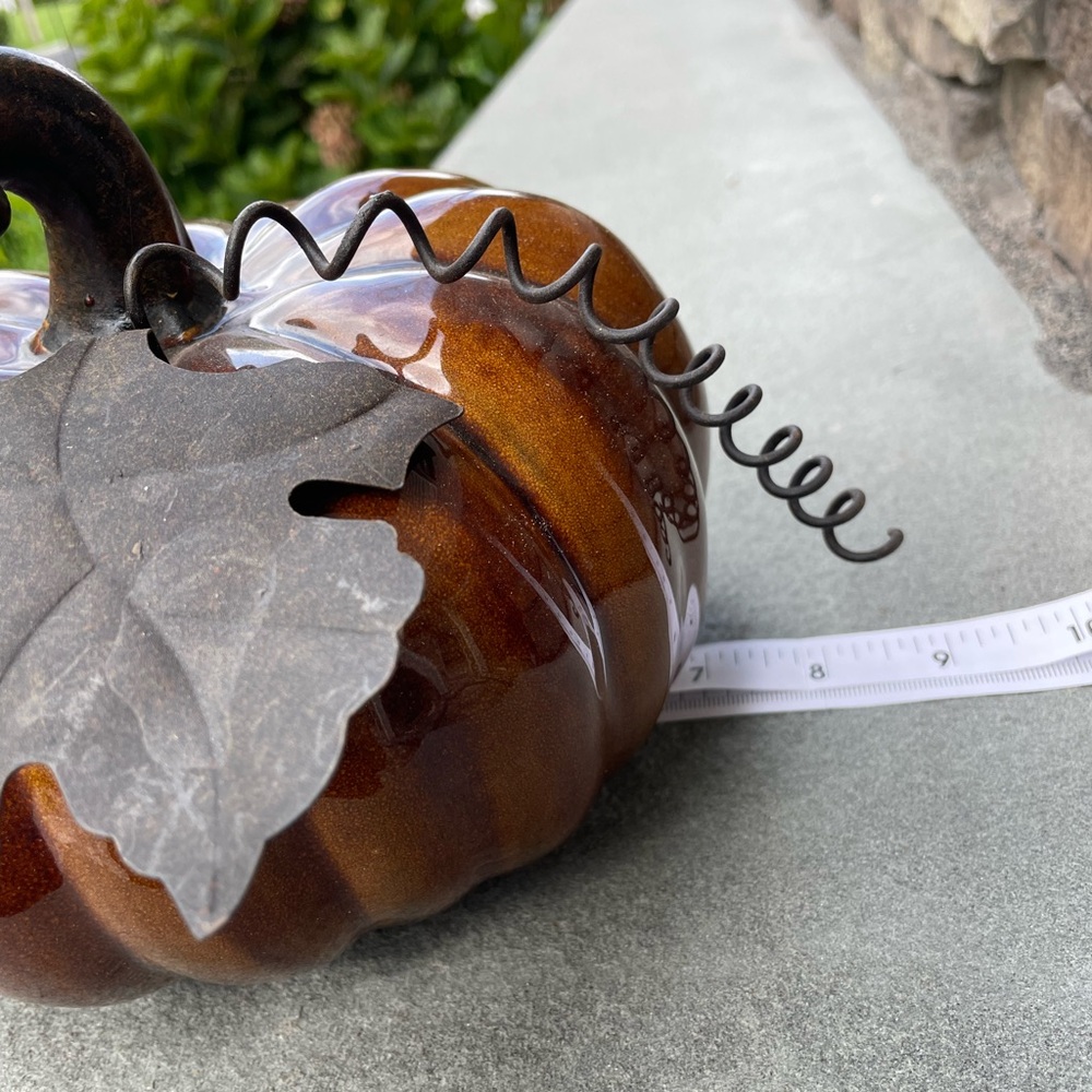 Ceramic Pumpkin Decor - Picture 4 of 4